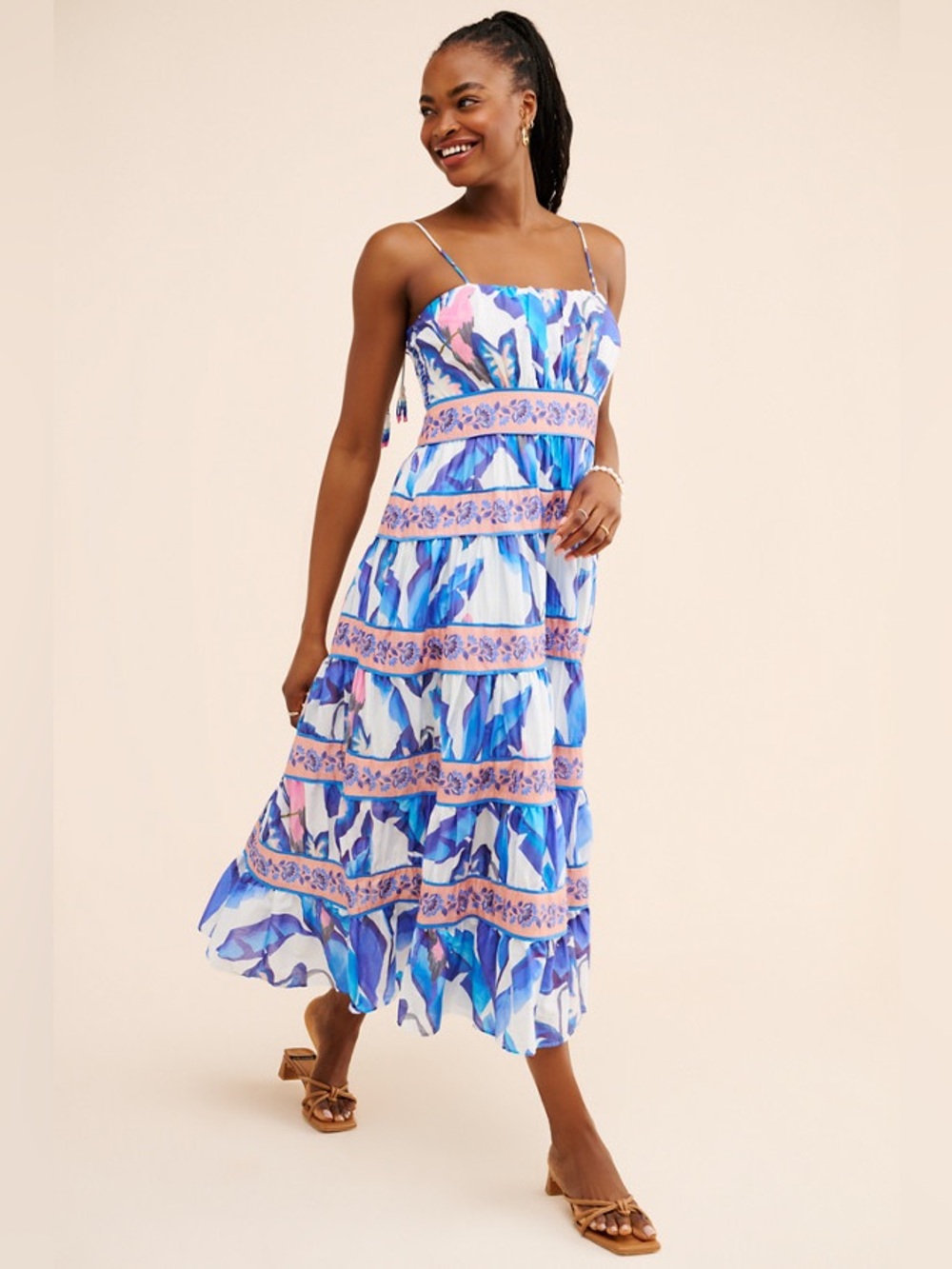 Foliage Midi Dress Size M Farm RioRetail: $248